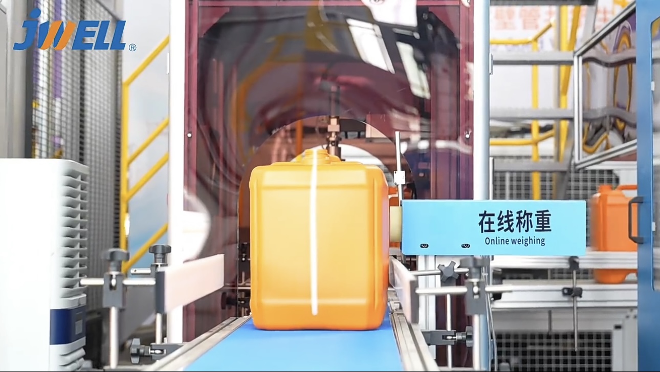 30Ltrs Full Electric Loại liên tục Thùng chứa hóa chất tốc độ cao Máy thổi khuôn Jerrycan 