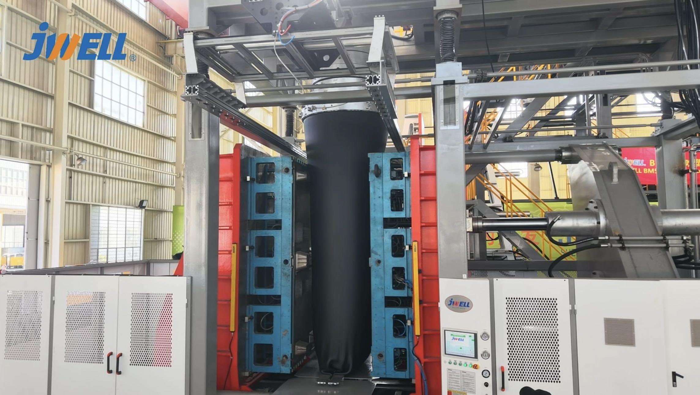 Máy thổi khuôn Jwell 500L/1000L cho Pallet công nghiệp HDPE chín chân/rỗng/nguyên khối