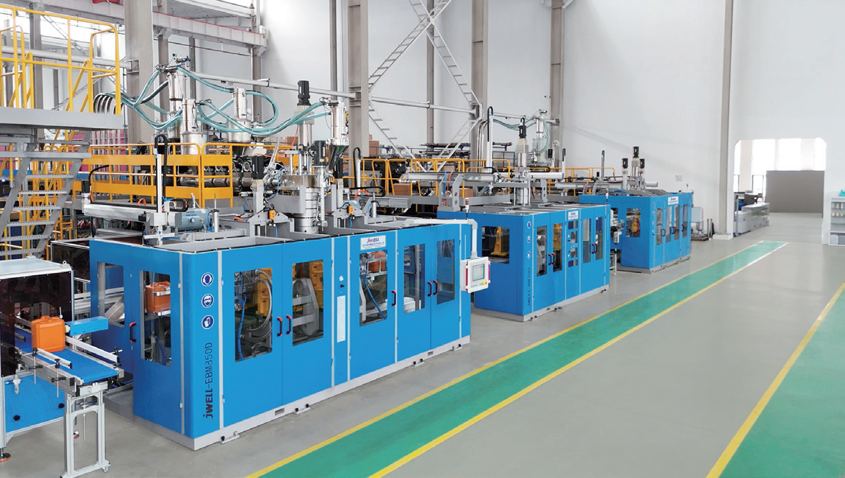 30Ltrs Full Electric Loại liên tục Thùng chứa hóa chất tốc độ cao Máy thổi khuôn Jerrycan 