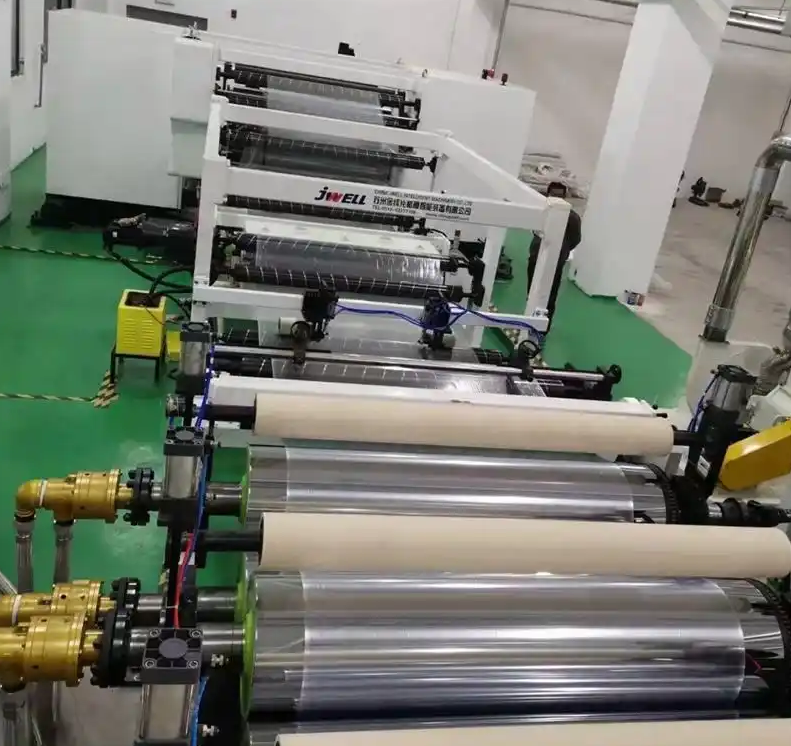 Máy ép đùn tấm vô hình TPU Jwell Máy ép đùn tấm chỉnh nha TPU