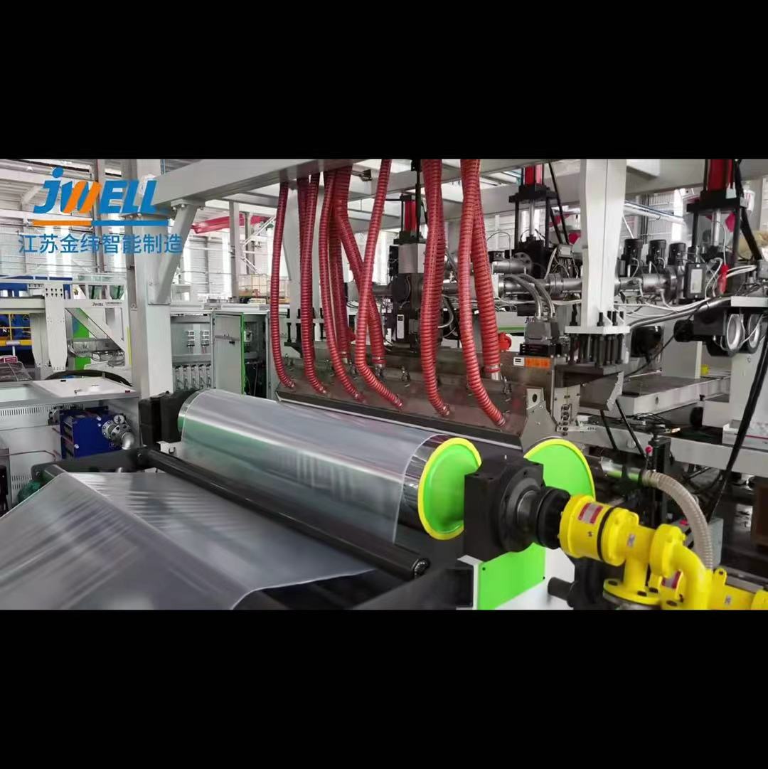 Máy ép đùn màng căng một trục Jwell PE/PP/PET/PS MDO dùng để đóng gói/Bọc pallet công nghiệp/Phim Bunnding/Sử dụng bảo vệ bề mặt