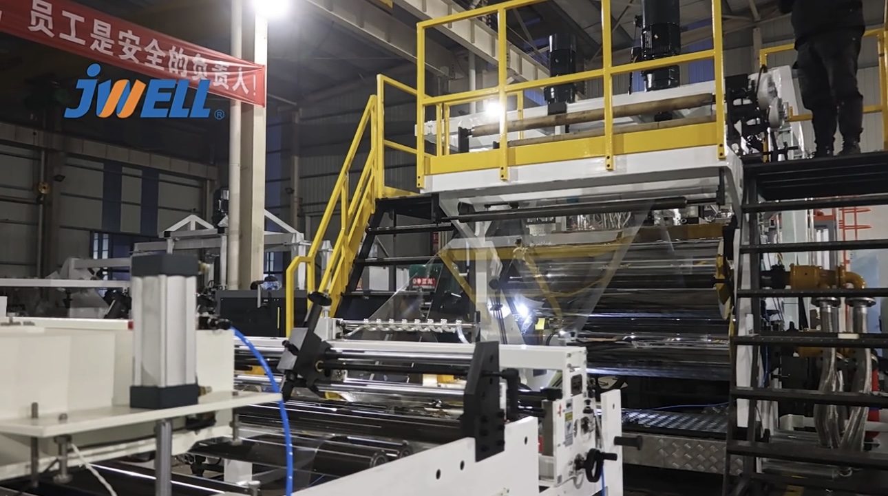 Máy đùn trục vít đơn Jwell Máy ép đùn tấm PET/PLA Máy đùn nhựa công suất cao