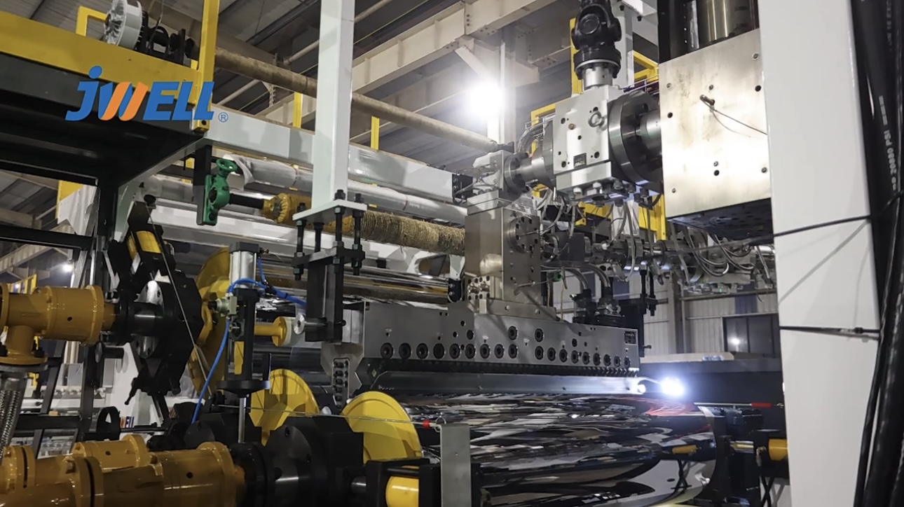 Máy đùn trục vít đơn Jwell Máy ép đùn tấm PET/PLA Máy đùn nhựa công suất cao